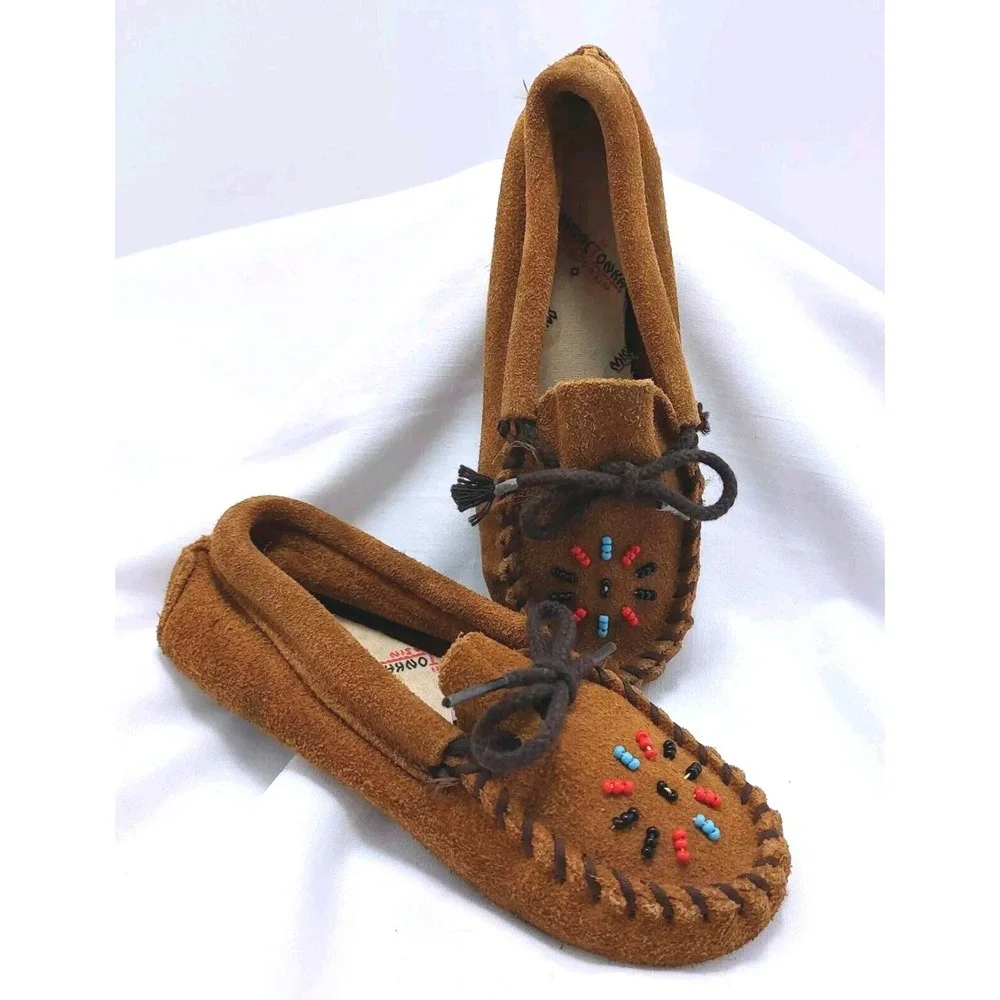 Genuine Minnetonka Kids  Moccasins‎ Size Children 12